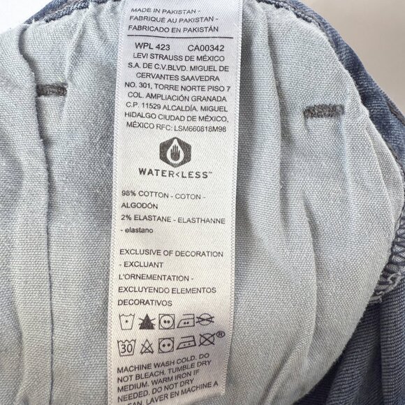 Levi's Signature Regular Taper Blue Denim Jeans - Picture 7 of 7